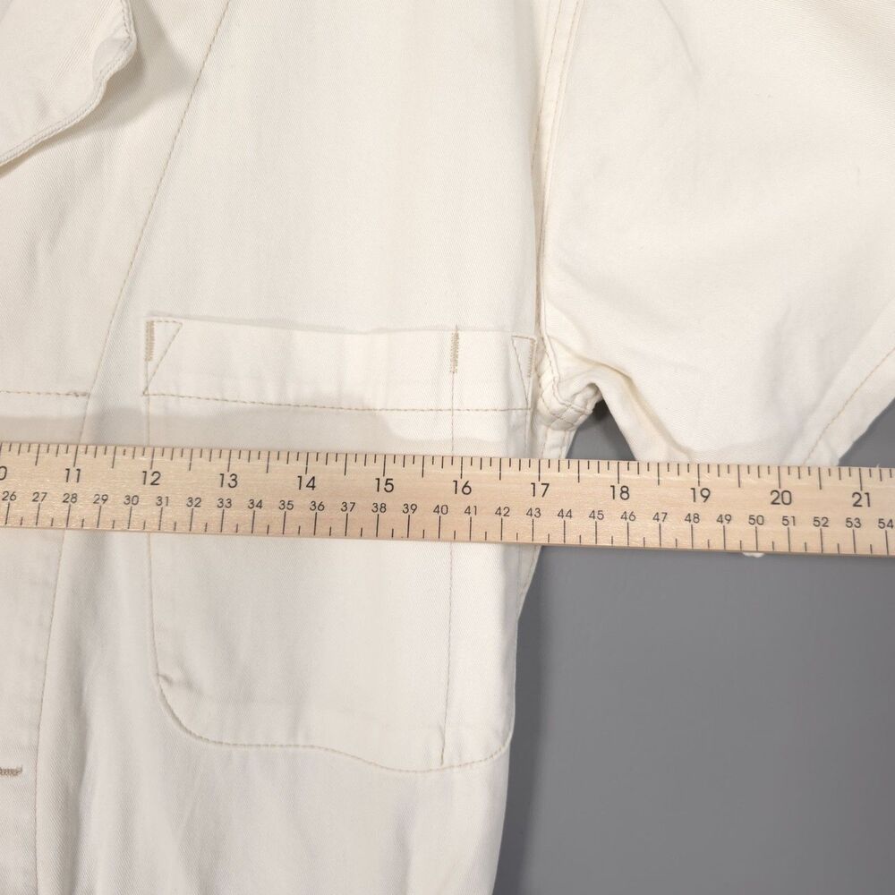 PISTOLA Women's Jumpsuit SMALL Ivory Short Sleeve Button Front P1950SOL-ATW - Picture 6 of 16